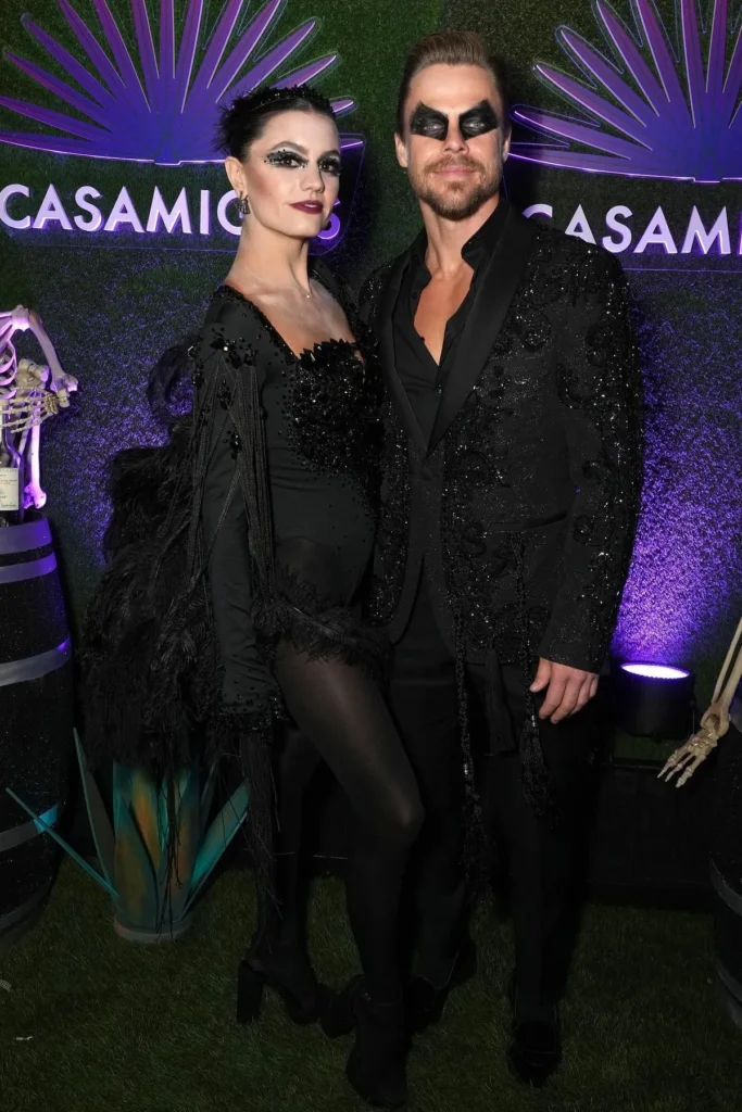 21. Black Embellished Dress with Black Sequin Suit
